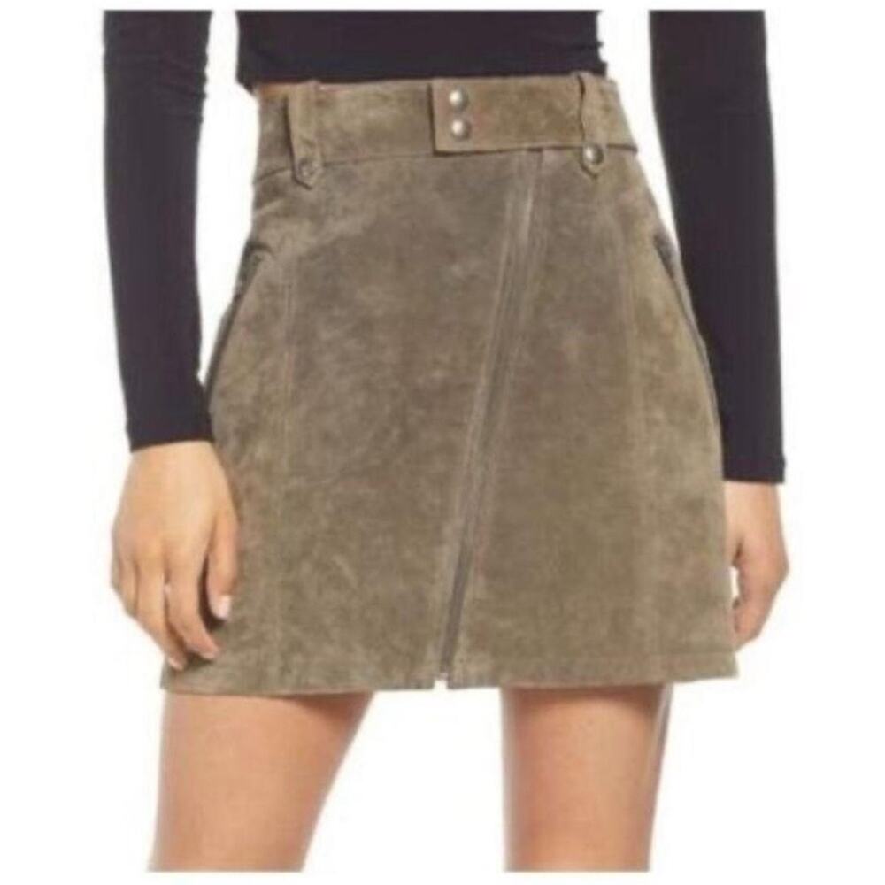 BlankNYC | Suede Zip Mini Skirt Size 26